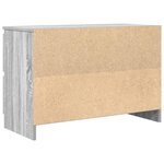 vidaXL Meuble TV sonoma gris 80x35x54 cm bois d'ingénierie
