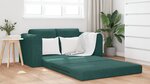 vidaXL Canapé Lit 2-en-1 Vert Foncé 148x71x83 cm Velours