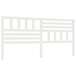 vidaXL Tête de lit Blanc 186x4x100 cm Bois massif de pin