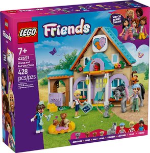 LEGO Friends - La clinique vétérinaire pour chevaux et animaux de compagnie - 42651 : Un monde d'aventures pour les amoureux des animaux