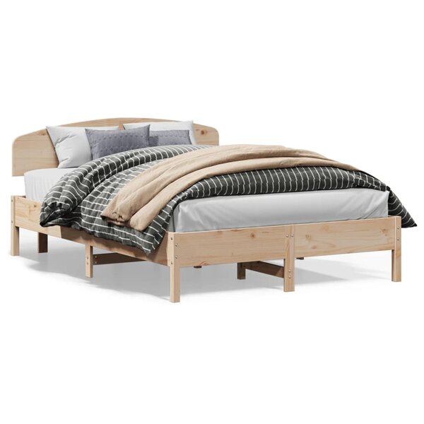 vidaXL Cadre de lit sans matelas 140x200 cm bois massif de pin