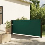 vidaXL Auvent latéral rétractable vert foncé 100x500 cm