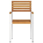 vidaXL Chaise de jardin 4 Pièces Marron Bois d'acacia massif