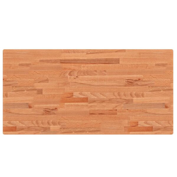 vidaXL Dessus de table 100x50x4 cm rectangulaire bois massif de hêtre