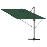 vidaXL Parasol Cantilever Roma Vert 286x285x265 cm Aluminium