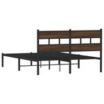 vidaXL Cadre de lit sans matelas avec tête de lit 150x200 cm
