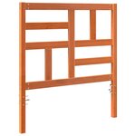 vidaXL Tête de lit Marron cire 105.5 x 4 x 104 cm Bois massif en pin