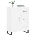 vidaXL Buffet blanc 69 5x34x90 cm bois d'ingénierie