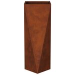 vidaXL Jardinière 2 Pièces Rouillé 30 x 30 x 75 cm