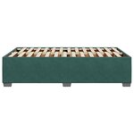 vidaXL Cadre de lit sans matelas vert foncé 120x200 cm velours