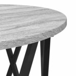 vidaXL Table d'appoint empilable 3 Pièces Gris Sonoma