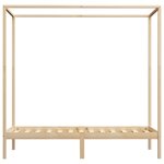 vidaXL Cadre de lit à baldaquin sans matelas bois massif 100x200 cm