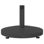 vidaXL Base de parasol extérieur Réglable Gris foncé 48 x 48 x 32 cm