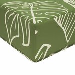 vidaXL Coussin de canapé d'extérieur 2 Pièces Modèle feuille Polyester