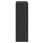 vidaXL Bibliothèque Noir 60x24x76 cm Bois d'ingénierie