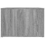 vidaXL Table de chevet Sonoma gris 57x55x36 cm Bois d'ingénierie