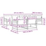 vidaXL Ensemble de canapés d'extérieur 7 pc Naturel et gris clair