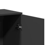 vidaXL Buffet noir 79x38x80 cm bois d'ingénierie