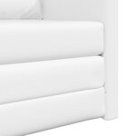 vidaXL Canapé Lit 2-en-1 Blanc 74x77x81 cm en Faux Cuir