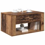 vidaXL Table basse Bois Ancien 80 x 50 x 40 cm Bois d'ingénierie