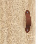 vidaXL Buffet haut Chêne sonoma 34 5x34x180 cm Bois d'ingénierie