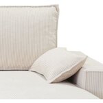 Canapé d'angle convertible réversible MARLON - Méridienne avec coffre - Velours côtelé 240 x 143 x 85 cm
