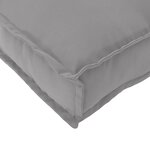 vidaXL Coussin Pallet pour Siège Gris 80x80x12 cm Tissu Oxford