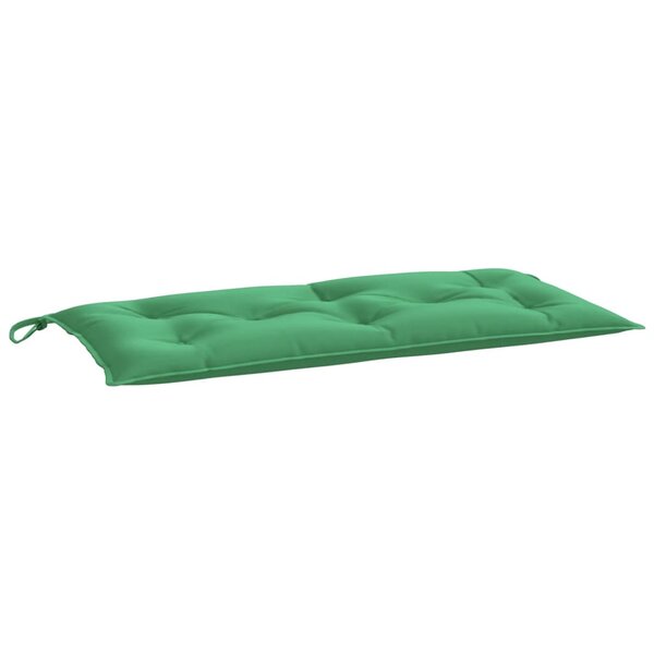 vidaXL Coussin de banc de jardin vert 110x50x7 cm tissu oxford