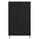 vidaXL Haut Armoire Chêne noir 69 5 x 31 x 115 cm Bois d'ingénierie