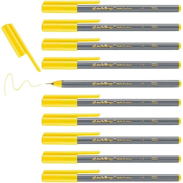 Feutre fin 55 jaune 0 3 mm x 10 EDDING