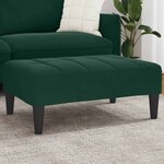 vidaXL Repose-pied vert foncé 77x55x31 cm velours