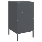 vidaXL Tables de chevet 2 Pièces anthracite 36x39x68 cm