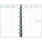 Organiseur Exatime 17 light Floralie 14 x 19 cm Semainier Argent EXACOMPTA