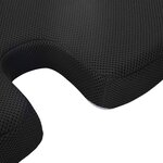 vidaXL Coussin d’assise avec oreiller Noir 47 x 36 5 x 8 cm Avec filet