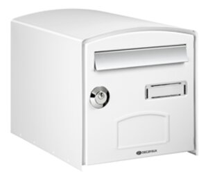 Boîte aux lettres DOME Simple Face normalisée - Blanc 9016 - Decayeux