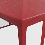 vidaXL Tente de fête avec 10 parois latérales maille rouge 6x4 m PEHD