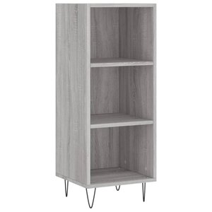 vidaXL Buffet sonoma gris 34 5x32 5x90 cm bois d'ingénierie