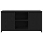 vidaXL Meuble TV Chêne noir 102 x 37 5 x 52 5 cm Bois d'ingénierie
