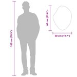 vidaXL Miroir mural Argenté 60x50 cm