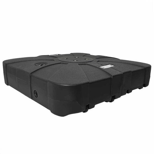 vidaXL Ensemble de base de parasol cantilever 2 Pièces Noir