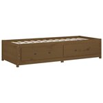 vidaXL Lit de jour sans matelas marron miel 80x200 cm bois pin massif
