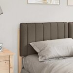 vidaXL Tête de lit capitonnée Marron et Taupe 150 cm Pin massif