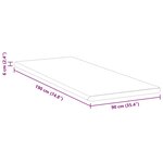 vidaXL Coussins de Matelas Blanc et vert 90 x 190 cm
