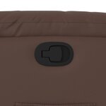vidaXL Fauteuil inclinable Marron Similicuir