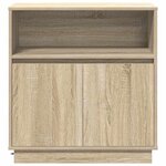 vidaXL Buffet avec LED Chêne sonoma 71 x 34.5 x 75 cm