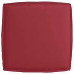 vidaXL Coussin de palette pour siège Rouge Vin 60x60x12 cm  en tissu Oxford.