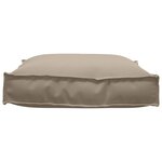 vidaXL Coussin de palette taupe pour siège  70x70x12 cm  Tissu Oxford