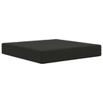 vidaXL Coussin de canapé d'extérieur 3 Pièces Noir Polyester