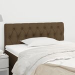 vidaXL Tête de lit Marron Foncé 100x7x78/88 cm Tissu