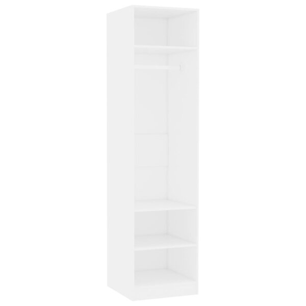 vidaXL Garde-robe Blanc 50x50x200 cm Bois d'ingénierie